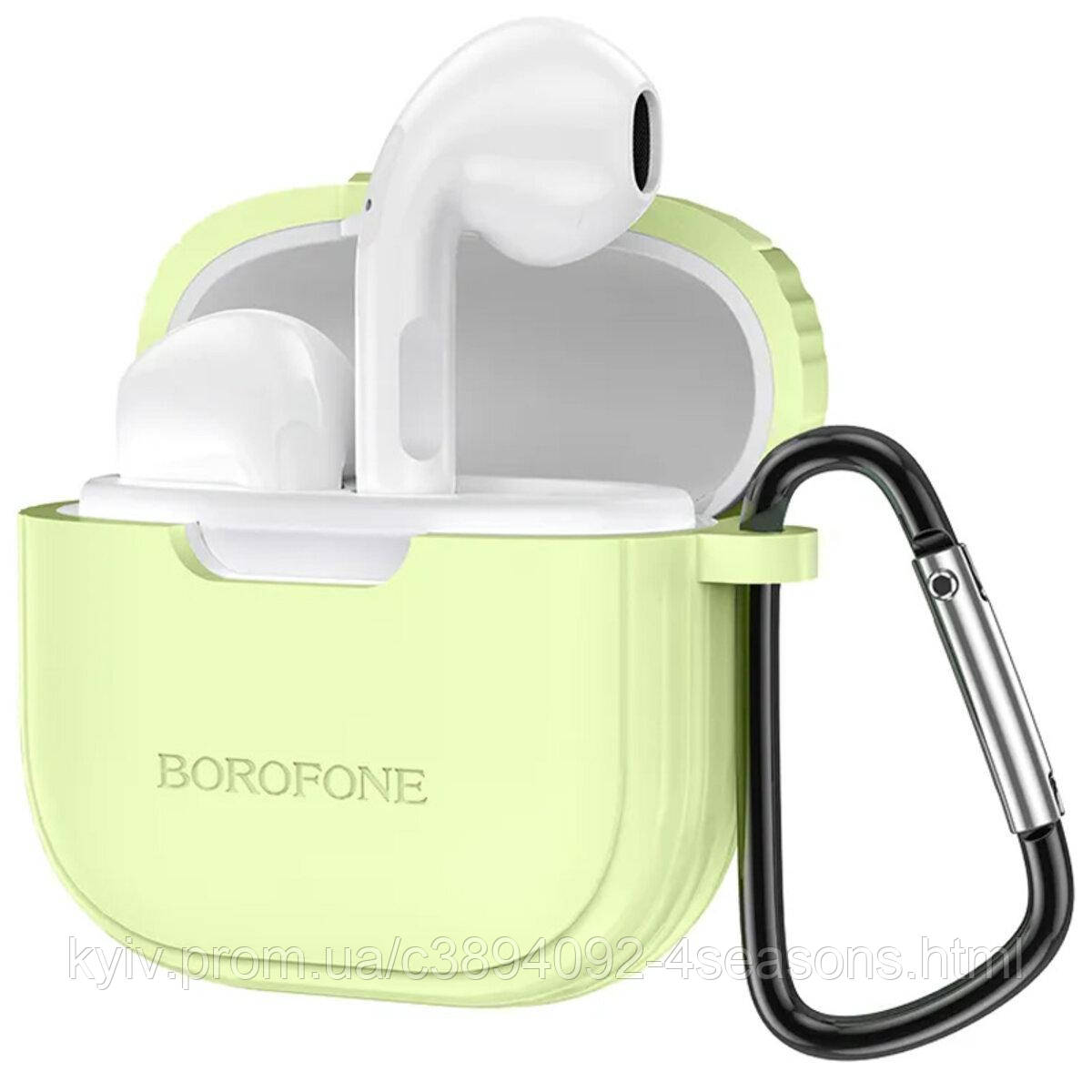 Бездротові навушники BOROFONE BW29 Charm true wireless BT headset Lemon Green, фото 1