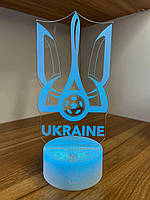 3Д Нічник - Лампа - Манчестер Юнайтед (Manchester United) - Подарунок футболісту Lestar