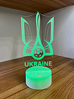 3Д Нічник - Лампа - Манчестер Юнайтед (Manchester United) - Подарунок футболісту Lestar