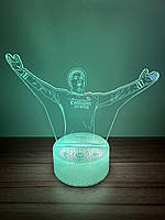 3Д Нічник - Лампа - Манчестер Юнайтед (Manchester United) - Подарунок футболісту Lestar