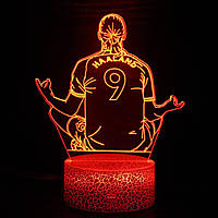 3Д Нічник - Лампа - Манчестер Юнайтед (Manchester United) - Подарунок футболісту Lestar