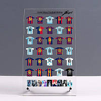 Акрилова декоративна пластина історія Ліонеля Мессі (Lionel Messi) Подарунок футболісту 25х15 см