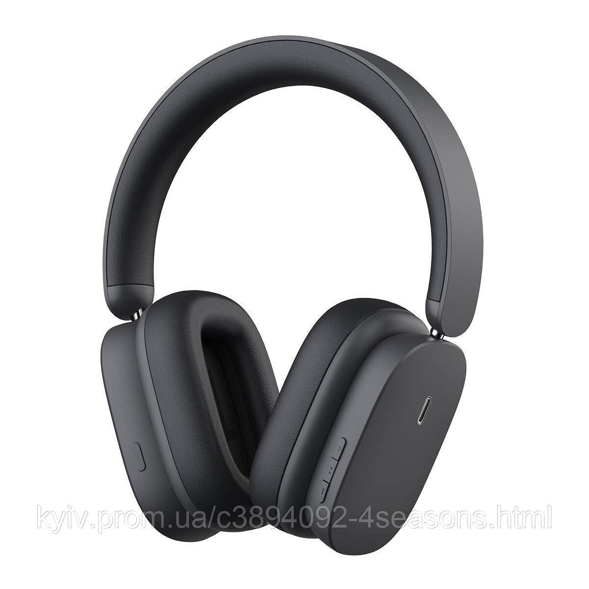 Бездротові навушники Baseus Bowie H1 Noise-Cancellation Wireless Headphones Grey, фото 1