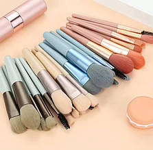 Набір макіяжних пензлів (8шт. набір.) з чохлом для зберігання