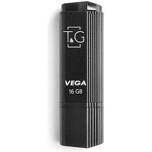USB 2.0 флеш накопичувач 16GB T&G 121 Vega Series Black (TG121-16GBBK) Чорний новий