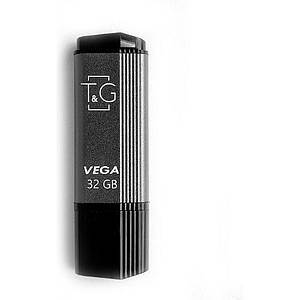 USB 2.0 флеш-накопичувач 32GB T&G 121 Vega Series Grey (TG121-32GBGY) Metal Grey+Black New New