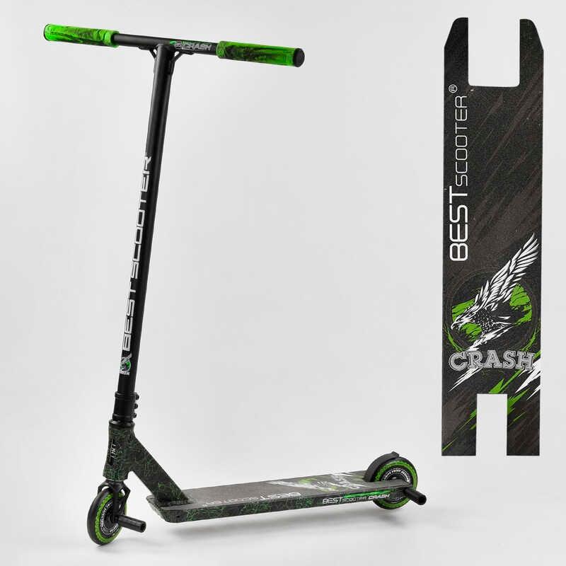 Самокат трюковий 41747 Best Scooter (4) "CRASH" HIC-система, ПЕГІ, алюмінієвий диск і дека, колеса 110 мм PU, ширина керма - 57