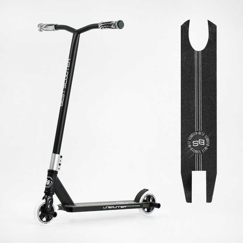 Самокат трюковий LR-58077 Best Scooter "LineRunner" (1) HIC-система, ПЕГИ, алюмінієвий диск і дека, колеса PU, d = 110мм, ширина