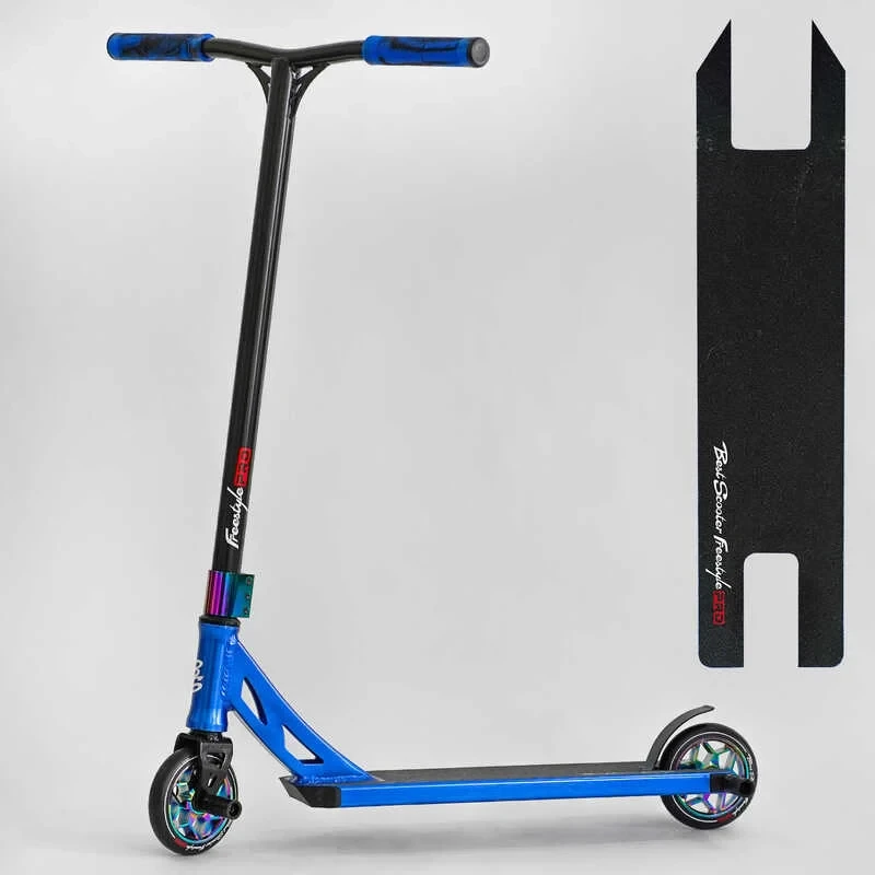 Самокат трюковий N- 12740 "Best Scooter" (2) "Freestyle", HIC-система, ПЕГИ, алюмінієвий диск та дека, колеса PU, d=120мм, ширина