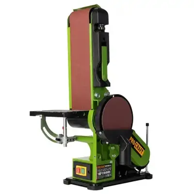 Дисково-стрічковий шліфувальний верстат гриндер 300 Вт Procraft BDS380 Стрічка 100 х 914 мм Диск 150 мм