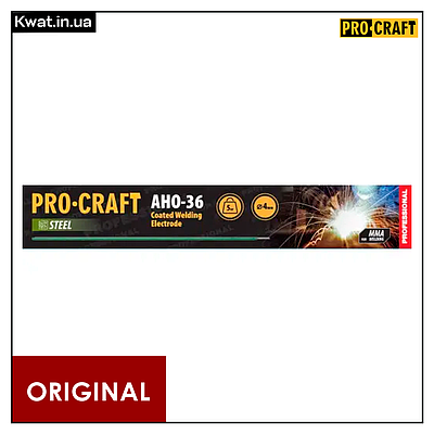 Електроди зварювальні Procraft AHO36 Діаметр 4 мм Вага 5 кг
