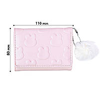 Жіночий гаманець EASTERN STAR C325-44 Light Pink для карток повсякденний з принтом кролика 5 шт., фото 4