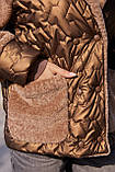 Жіноча демісезонна куртка К-308 шоколад, розміри 42-52, фото 5