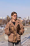 Жіноча демісезонна куртка К-308 шоколад, розміри 42-52, фото 6