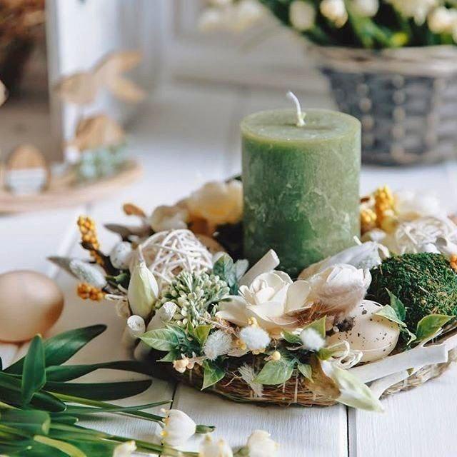 Декор свічки до Великодня своїми руками