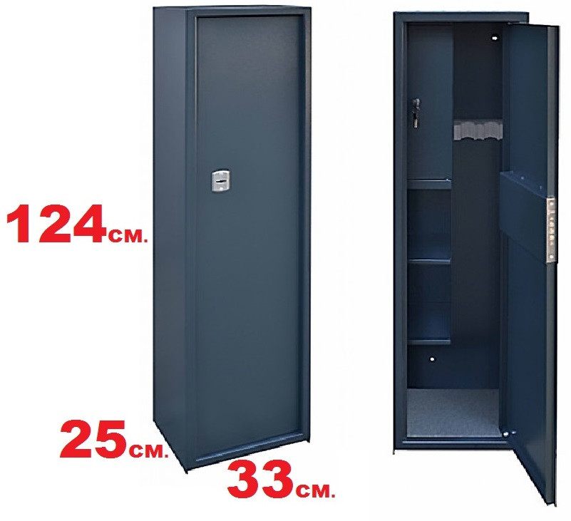 Збройовий сейф на 3 рушниці до 1220мм., фото 1