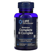 Life Extension, BioActive Complete B-Complex (60 капс.), витамины В, коферментная форма