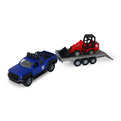 Ігровий набір: позашляховик з причепом і навантажувачем (510207.27)