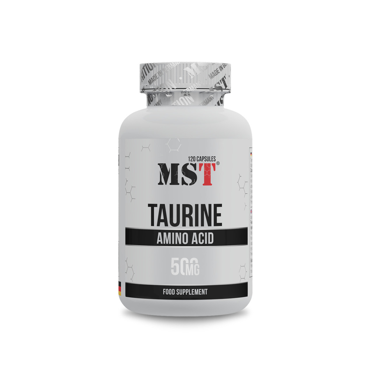 Таурин MST Taurine 500 mg 120 caps, фото 1