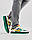 Чоловічі шкіряні кросівки Nike SB Dunk Low x Stussy 572 Green Beige, чоловічі кеди Найк зелені. Чоловіче взуття, фото 3