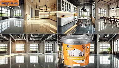 Епоксидна підлога ідеально для новачків Гараж - до 30кв (2 компонентна ) 10кг валик Кольори на вибір