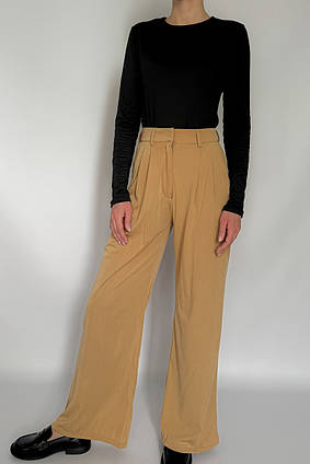 Штани палаццо Бриз Apmi бежевий