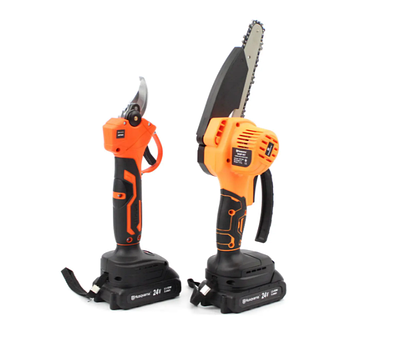 Комплект акумуляторного інструменту 2в1 Husqvarna (секатор / міні-пила / 2 аккум. / зарядний пристрій)