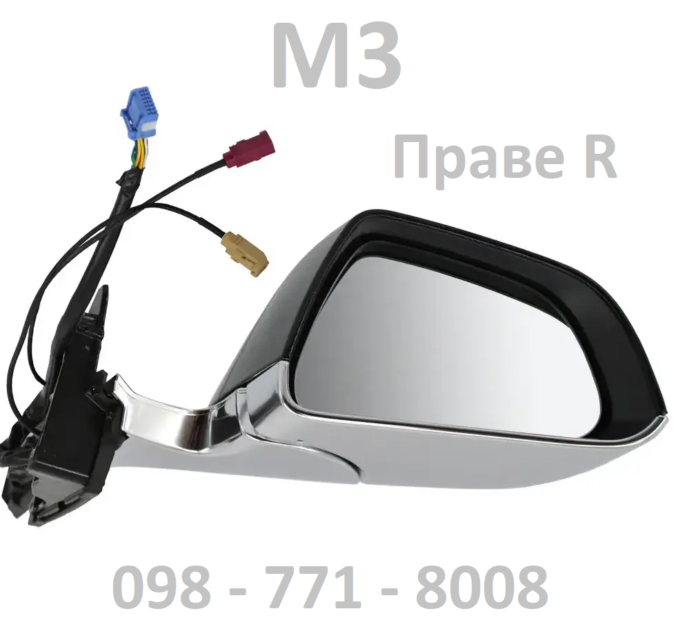 Дзеркало Tesla Model 3 (Дорест 2016-2020) ПРАВЕ R 1110778-96-G 1110784-00-J 1521929-00-C
