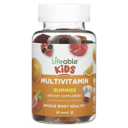 Lifeable Kids Multivitamin 60 жувальних цукерок, фото 1