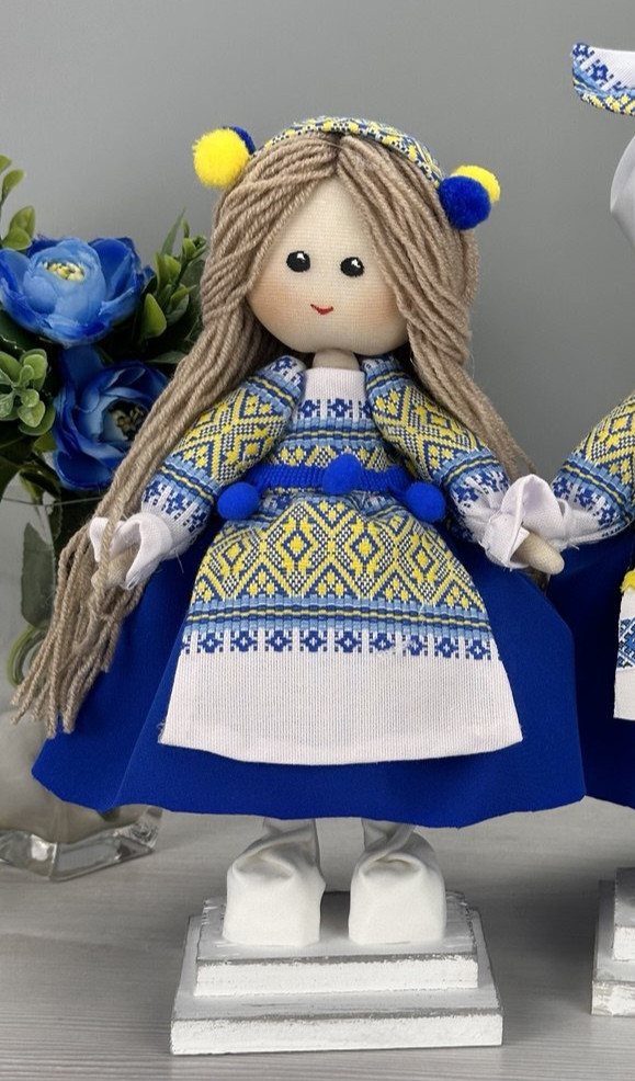 . Патріотична лялечка 26 см. Сувенірна Україночка.