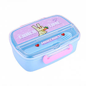 Ланчбокс Yes 750 мл "Minecraft.Spring" з приладдям
