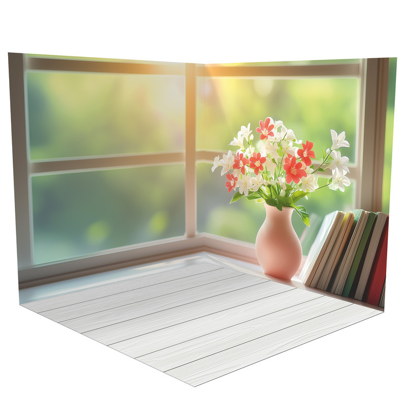 Вініловий кутовий фотофон 100х100см, Frontlit 450 г/м2 №58638