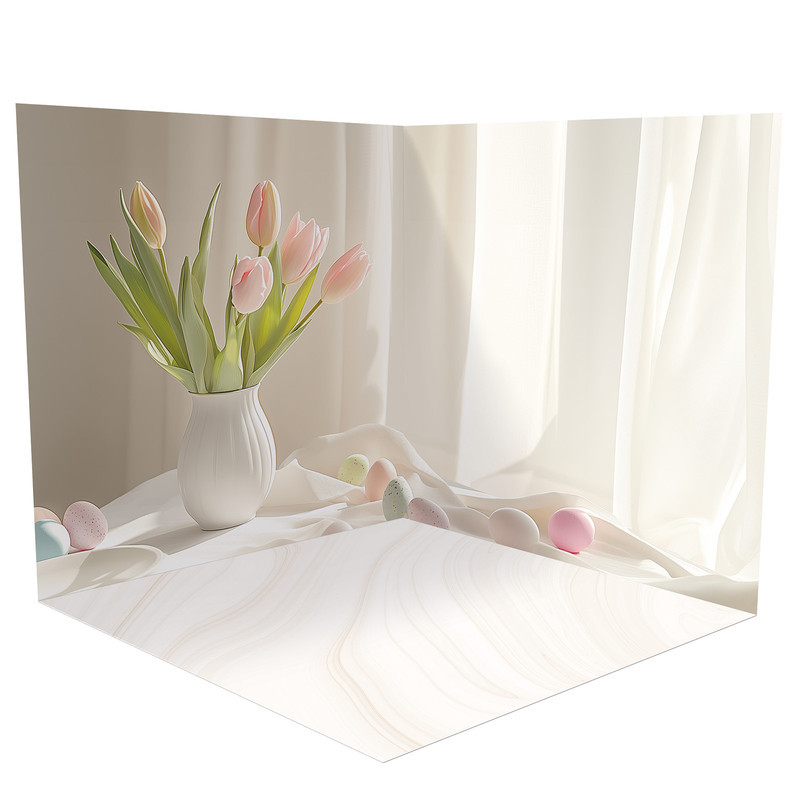 Вініловий кутовий фотофон 100х100см, Frontlit 450 г/м2 №58656