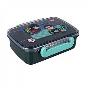 Ланчбокс Yes 420 мл "Demon Slayer" зелений