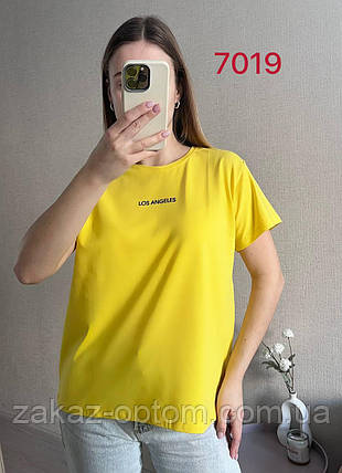 Футболка жіноча норма гуртом (44-50) Туреччина 7019-133015, фото 1