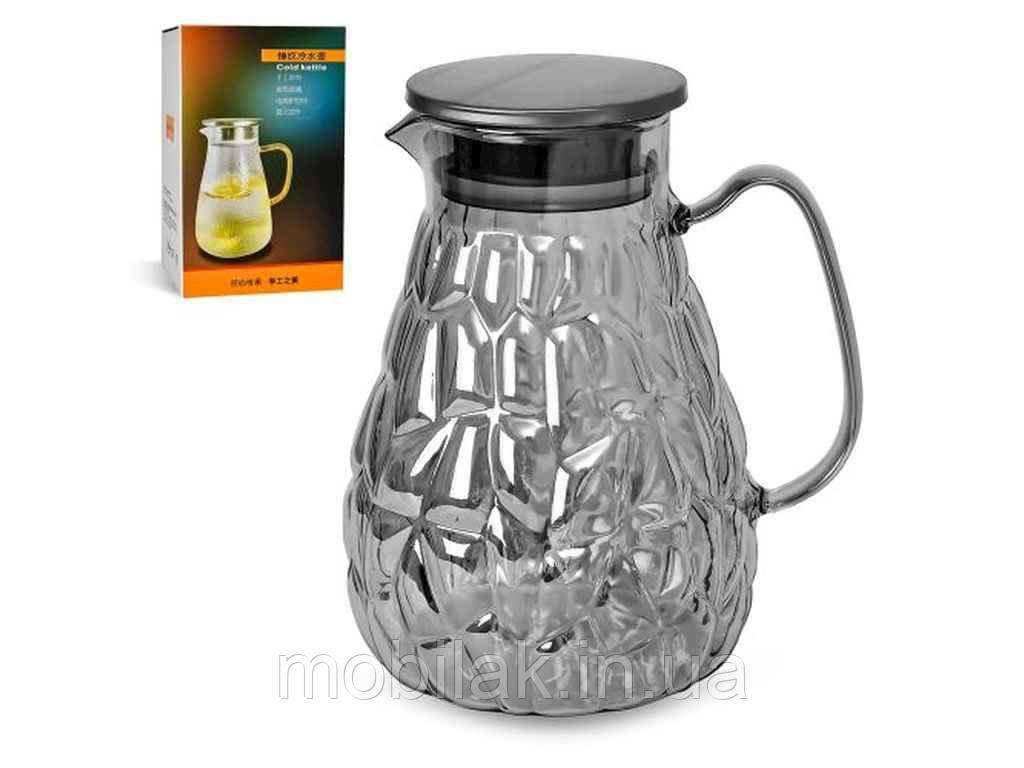 Графін 1,8л з кришкою скляний R92769-S ТМ STENSON