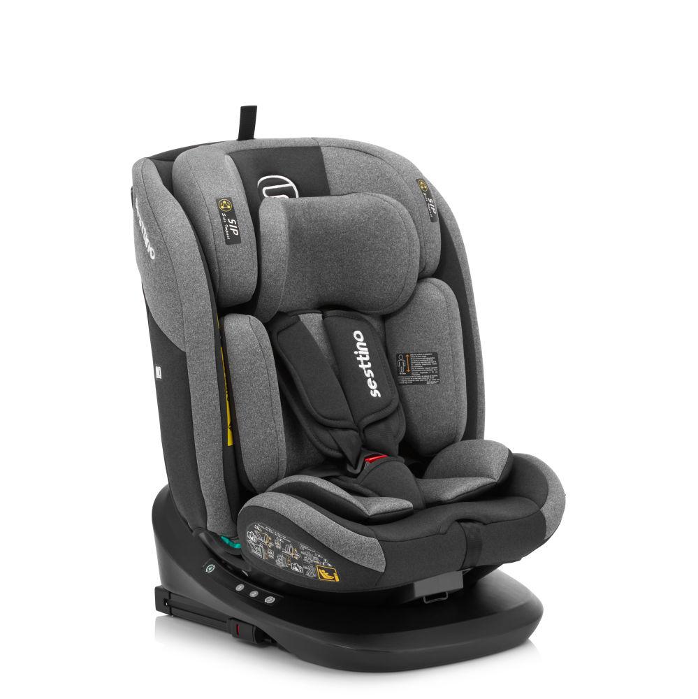 Дитяче автокрісло Sesttino Oktagon Pro ISOFIX 40-150см. (0-36 кг) gray, фото 1