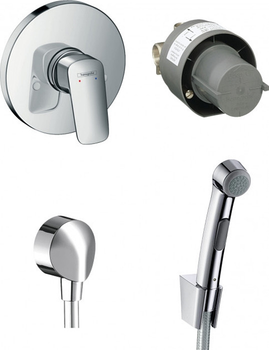 Гігієнічний душ для біде Hansgrohe Logis S 20200005, прихований монтаж, хром