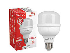 Лампа світлодіодна 20W E27 6500K 80*136мм 220V (V-111894) ТМ VARGO