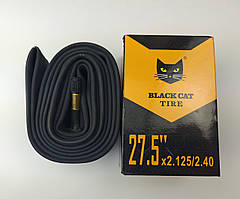 Велокамера 27.5х2.125 - 2.40 AV 48 Black Cat. Велосипедна камера 27.5. Камера для велосипеда 27.5