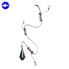 Готова снасть «Вбивця карася» (3 гачка, вантаж «Літак» 20g, 40g, 60g, 80g)