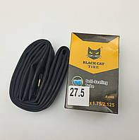 Велокамера 27.5х1.75 - 2.125 AV 48 Black Cat Антипрокольна з гелем. Велосипедна камера 28 антипрокольна