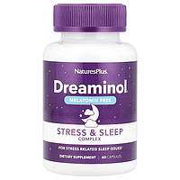 Комплекс для зняття стресу, без мелатоніну, Stress & Sleep Complex, Melatonin Free, Natures Plus, 60 капсул