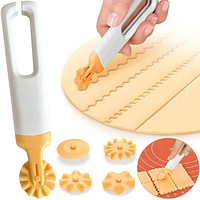 Ніж-різак колесо для локшини та піци Cutter Set Білий