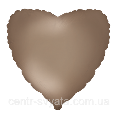 Фольгована кулька Flexmetal 18"(45 см) Серце Matte Starlight Gold | Зіркове золото
