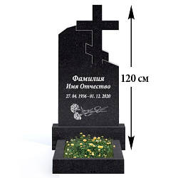 Гранітний хрест на могилу (100-50) К-16