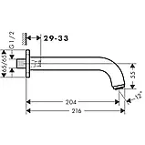 Вилив для ванни Hansgrohe Vernis Shape 71460000, хром, фото 3