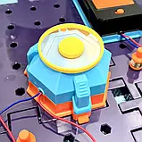 Конструктор SD807 електронний, зі світлом, рухомим гвинтом, на батарейках, у коробці., фото 7