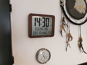 Електронний годинник TFA 60451808 | Безпровідний датчик температури, Радіокеровани годинник, Будильник, Календар, фото 5