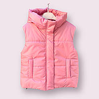 Жилетка для дівчинки рожева 110-128 розмір